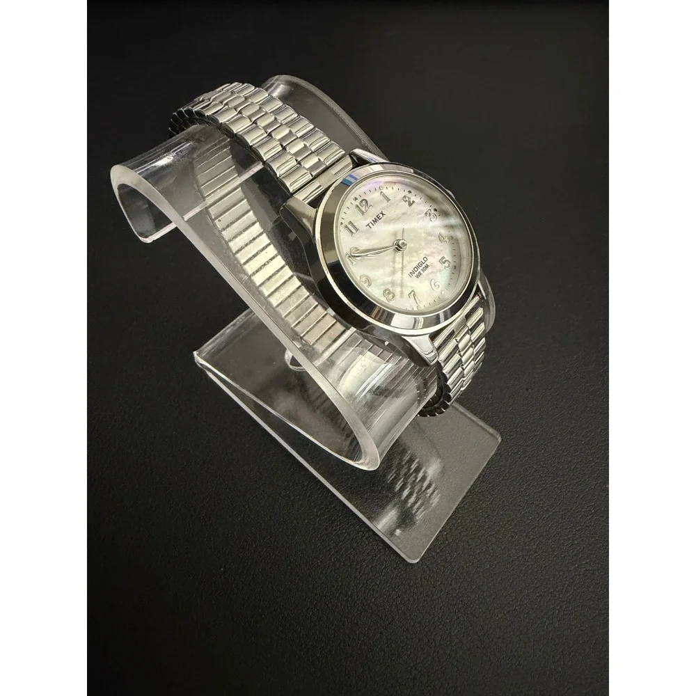 Timex Watch Indiglo Womens Silver Tone
